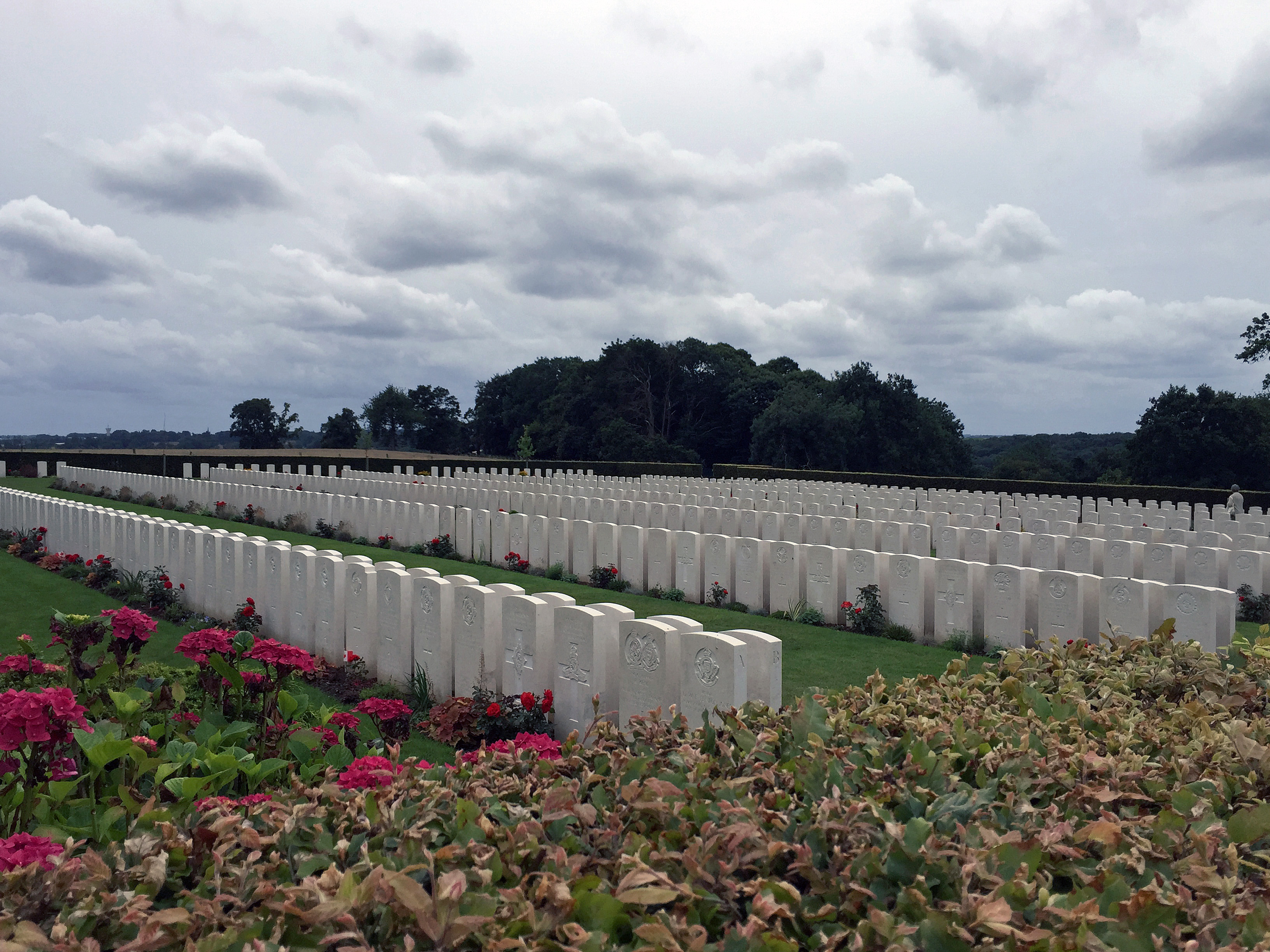 The Canadian War Cemetery in Dieppe.