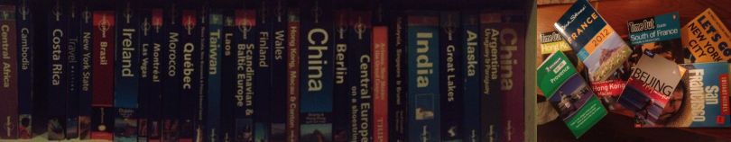 My collection of Lonely Planet and other miscellaneous guide books.